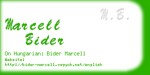marcell bider business card